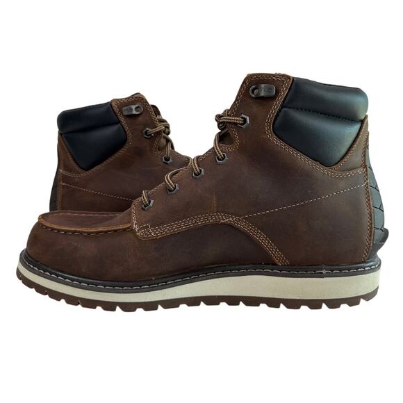 Timberland Pro Irvine Work Boots Mens 10 M Brown Leather Soft Moc Toe A42TY main image 9